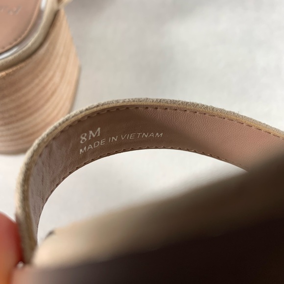 NEW Linea Paolo Women’s Ida Leather Heeled Slide Sandal Size 8M - Picture 11 of 14